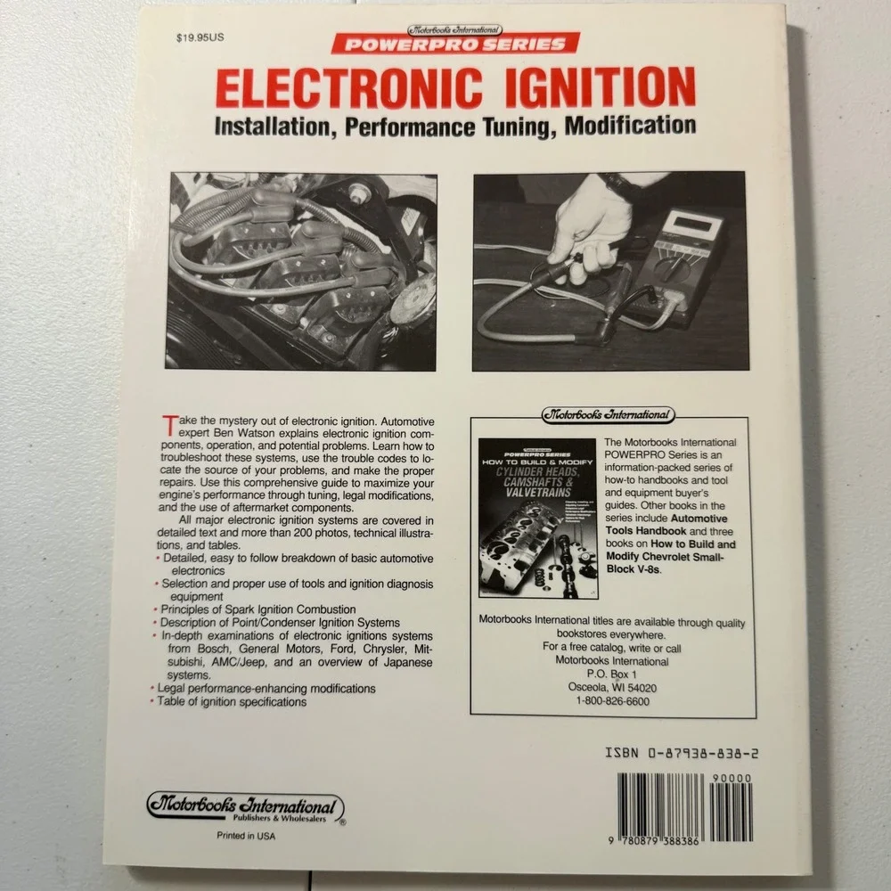 Electronic Ignition Performance Tuning & Modification Book Motorbooks Power 1994